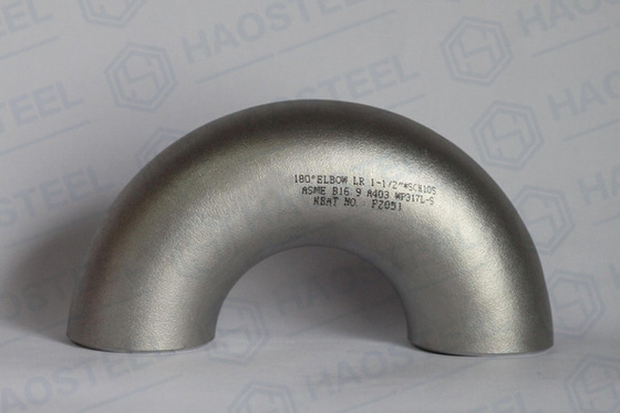 Forgiando colata 180 ANSI B16.9 del gomito DN15 di acciaio inossidabile di grado